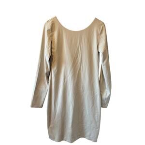 Babaton (Aritizia) | Light Green Scoop Neck Plunge Contour Dress | Size Large